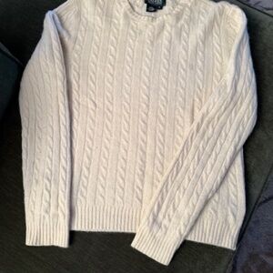 Ralph Lauren White Cashmere Sweater